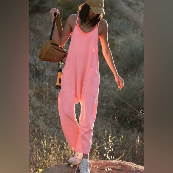 Free People Pants - NWT FREE PEOPLE Movement Hot Shot Onesie in Guava Juice